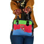 Eritrea Christmas Shoulder Handbag Santa Claus Camel Sleigh National Emblem - African Pride