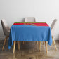 Eritrea Christmas Tablecloth Santa Claus Camel Sleigh National Emblem - African Pride