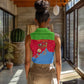 Eritrea Christmas Women Sleeveless Polo Shirt Santa Claus Camel Sleigh National Emblem - African Pride