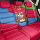 Eritrea Christmas Back Car Seat Cover African Santa Gingerbread Harp National Flag Colors - African Pride