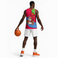 Eritrea Christmas Basketball Jersey African Santa Gingerbread Harp National Flag Colors - African Pride