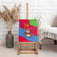 Eritrea Christmas Canvas Wall Art African Santa Gingerbread Harp National Flag Colors - African Pride