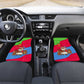 Eritrea Christmas Car Mats African Santa Gingerbread Harp National Flag Colors - African Pride