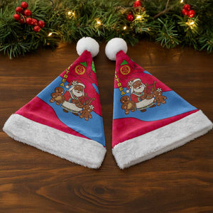 Eritrea Christmas Santa Hat African Santa Gingerbread Harp National Flag Colors - African Pride