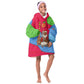 Eritrea Christmas Kid Wearable Blanket Hoodie African Santa Gingerbread Harp National Flag Colors - African Pride