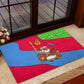 Eritrea Christmas Rubber Doormat African Santa Gingerbread Harp National Flag Colors - African Pride