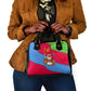 Eritrea Christmas Shoulder Handbag African Santa Gingerbread Harp National Flag Colors - African Pride