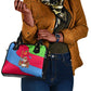 Eritrea Christmas Shoulder Handbag African Santa Gingerbread Harp National Flag Colors - African Pride