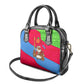 Eritrea Christmas Shoulder Handbag African Santa Gingerbread Harp National Flag Colors - African Pride
