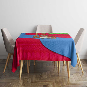 Eritrea Christmas Tablecloth African Santa Gingerbread Harp National Flag Colors - African Pride
