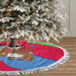 Eritrea Christmas Tree Skirt African Santa Gingerbread Harp National Flag Colors - African Pride