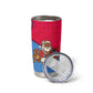 Eritrea Christmas Tumbler Cup African Santa Gingerbread Harp National Flag Colors - African Pride