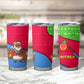 Eritrea Christmas Tumbler Cup African Santa Gingerbread Harp National Flag Colors - African Pride
