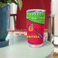 Eritrea Christmas Tumbler Cup African Santa Gingerbread Harp National Flag Colors - African Pride