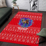 Tunisia Christmas Area Rug Desert Camel Crescent Snowflake Pattern - African Pride