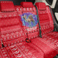 Tunisia Christmas Back Car Seat Cover Desert Camel Crescent Snowflake Pattern - African Pride