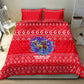 Tunisia Christmas Bedding Set Desert Camel Crescent Snowflake Pattern - African Pride