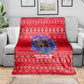 Tunisia Christmas Blanket Desert Camel Crescent Snowflake Pattern - African Pride