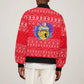Tunisia Christmas Bomber Jacket Desert Camel Crescent Snowflake Pattern - African Pride