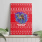 Tunisia Christmas Canvas Wall Art Desert Camel Crescent Snowflake Pattern - African Pride