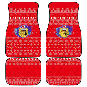 Tunisia Christmas Car Mats Desert Camel Crescent Snowflake Pattern - African Pride