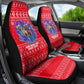 Tunisia Christmas Car Seat Cover Desert Camel Crescent Snowflake Pattern - African Pride