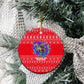 Tunisia Christmas Ceramic Ornament Desert Camel Crescent Snowflake Pattern - African Pride