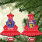 Tunisia Christmas Ceramic Ornament Desert Camel Crescent Snowflake Pattern - African Pride