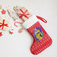 Tunisia Christmas Stocking Desert Camel Crescent Snowflake Pattern - African Pride