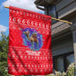 Tunisia Christmas Garden Flag Desert Camel Crescent Snowflake Pattern - African Pride