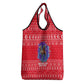 Tunisia Christmas Grocery Bag Desert Camel Crescent Snowflake Pattern - African Pride