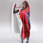 Tunisia Christmas Hooded Blanket Desert Camel Crescent Snowflake Pattern - African Pride