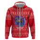 Tunisia Christmas Hoodie Desert Camel Crescent Snowflake Pattern - African Pride