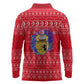 Tunisia Christmas Long Sleeve Polo Shirt Desert Camel Crescent Snowflake Pattern - African Pride