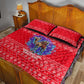 Tunisia Christmas Quilt Bed Set Desert Camel Crescent Snowflake Pattern - African Pride