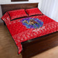 Tunisia Christmas Quilt Bed Set Desert Camel Crescent Snowflake Pattern - African Pride