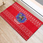 Tunisia Christmas Rubber Doormat Desert Camel Crescent Snowflake Pattern - African Pride