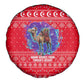 Tunisia Christmas Spare Tire Cover Desert Camel Crescent Snowflake Pattern - African Pride