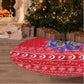 Tunisia Christmas Tree Skirt Desert Camel Crescent Snowflake Pattern - African Pride