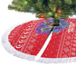 Tunisia Christmas Tree Skirt Desert Camel Crescent Snowflake Pattern - African Pride