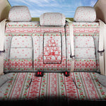 Tunisia Christmas Back Car Seat Cover Falcon Tree Snowflake and Festive Borders - African Pride