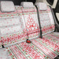 Tunisia Christmas Back Car Seat Cover Falcon Tree Snowflake and Festive Borders - African Pride