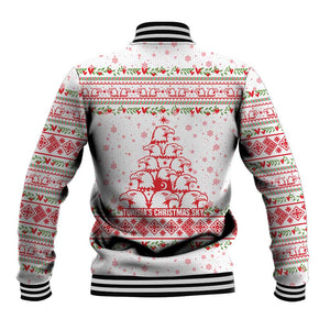 Tunisia Christmas Baseball Jacket Falcon Tree Snowflake and Festive Borders - African Pride
