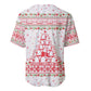 Tunisia Christmas Baseball Jersey Falcon Tree Snowflake and Festive Borders - African Pride