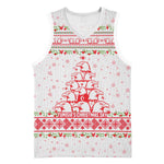 Tunisia Christmas Basketball Jersey Falcon Tree Snowflake and Festive Borders - African Pride