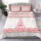 Tunisia Christmas Bedding Set Falcon Tree Snowflake and Festive Borders - African Pride
