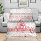 Tunisia Christmas Blanket Falcon Tree Snowflake and Festive Borders - African Pride