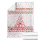Tunisia Christmas Blanket Falcon Tree Snowflake and Festive Borders - African Pride