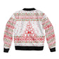 Tunisia Christmas Bomber Jacket Falcon Tree Snowflake and Festive Borders - African Pride