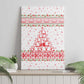 Tunisia Christmas Canvas Wall Art Falcon Tree Snowflake and Festive Borders - African Pride